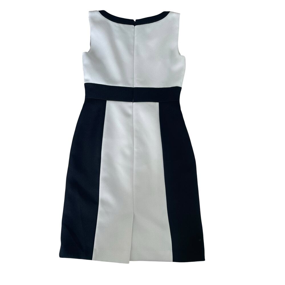 Tahari Arthur S. Levine Colorblock Sheath Dress Size 6 - Picture 7 of 7